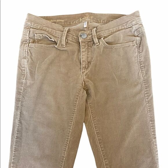 ANN TAYLOR LOFT Modern Skinny Cord Stretch Pant 00 - Picture 7 of 11